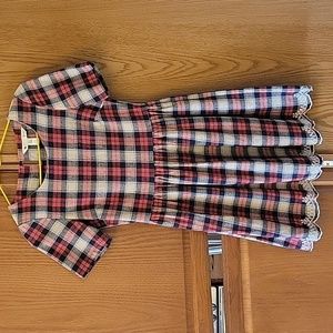 Anthropologie Yumi Plaid Flannel Dress, size 2